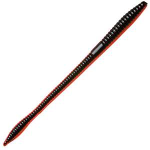 Zoom Trick Worms - Red/Black Core, 6.5in